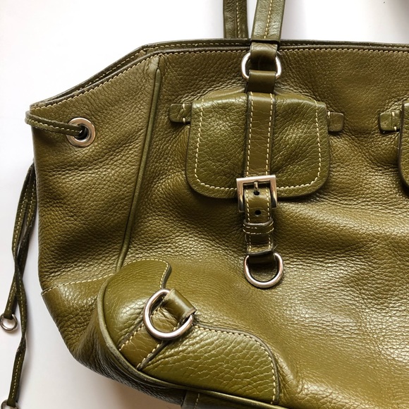 Prada Green Leather Purse - Picture 2 of 8